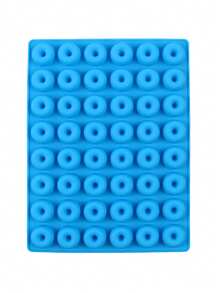 48孔硅胶甜甜圈糖果模具，迷你甜甜圈模具，不粘模具，适用于硬糖、巧克力、冰块、果冻、布丁、软糖等。 - 彩色 - 查看 15
