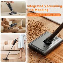 14000PA Wireless Stick Vacuum With LED Light – Vacuuming + Mopping 2-In-1, Detachable Battery, Multiple Attachments For Deep Cleaning Floors, Stairs, And Furniture - 黑色 - 查看 10