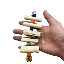 磨牙棒磨牙玩具，鹦鹉、鸡尾鹦鹉虎皮牡丹磨牙玩具，鸟类攀爬宠物用品 - 彩色 - 查看 3