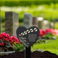 永恒纪念个性化亚克力墓碑 - 向亲人致敬，长期户外保存，多种墓碑纪念桩款式可供选择，经典亚克力户外纪念牌匾，经久耐用 - B - 查看 3