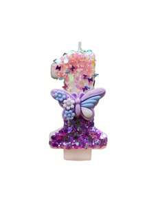 Elegante Schmetterling Zahlen Geburtstagkerzen 0-9, glitzernde Kuchendekoration für Hochzeiten, Jahrestage, Babypartys, Brautpartys, Geburtstage, Einweihungsfeiern - Paraffin Kuchendekoration Zubehör - perfekt für Geburtstagsfeierlichkeiten - das perfekte Geschenk für Partygäste. - 1PC - Übersicht 11