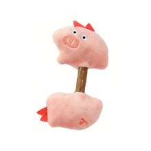 一款由猫木制成的毛绒猫玩偶，卡通造型，采用猫咪喜爱的猫咪材质，经久耐用，可咀嚼清洁牙齿，保持口腔卫生，是让猫咪娱乐的好方法，也是猫咪的好伙伴。 - 彩色 - 查看 13