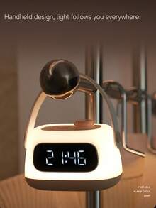 Đồng hồ báo thức kỹ thuật số đa chức năng hiện đại LED với đèn nền, độ sáng điều chỉnh được và chức năng hẹn giờ, hiển thị 12/24 giờ, báo thức kép và chức năng đếm ngược - Thiết kế hình vuông trang nhã, phù hợp trang trí phòng ngủ và phòng khách, quà tặng đồng hồ báo thức phòng ngủ, đồng hồ trang trí nhà cửa. - Đèn báo thức - Xem 6
