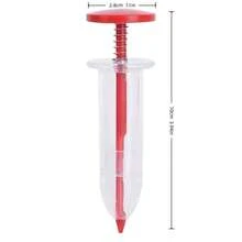 1个全新手动手持式播种器，带透明管和人体工学手柄 - 一款便携式草坪和花园播种器，适用于盆栽和草坪。这款精准的播种工具由塑料制成，非常适合DIY园艺和小规模种植。 - A - 查看 3