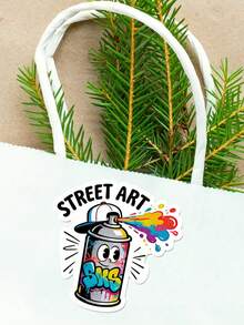 1张街头艺术贴纸 - 鲜艳的卡通涂鸦设计，适合装饰笔记本电脑、笔记本、头盔和水瓶！ - 彩色 - 查看 7