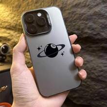Planet Design Slim Phone Case It Is Compatible With IPhone 17/16/15/14/13/12/124 Pro Max/Pro/Plus Models. It Features A Stylish And Minimalist Design And Provides Shockproof And Abrasion-Resistant Protection. - Black - View 4