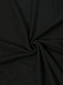 Women's Oversized St. Patrick's Day T-Shirt - Green Clover & Bow Print Short Sleeve Blouse, Non-See-Through Machine Washable Top, Loose Round Neck Casual Shirt For Irish-Themed Outfits & Casual Attire (Year-Round) - màu đen - Xem 5