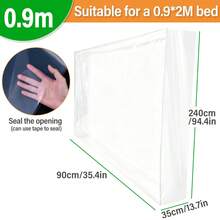 Plastic Mattress Bag, Moving Protection Cover, Mattress Storage Bag, Outdoor Travel Dust-Proof Waterproof Mattress Protector - Clear - View 17