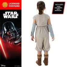 Rubies Rey Star Wars Costume For [Version Name], Beige And Brown Outfit With Crossed Belt, Adventure Style Ideal For Carnival And Galactic Theme Parties - Multicolor - View 3