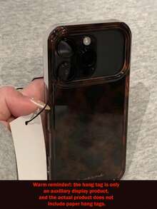 1个时尚棕色豹纹透明手机壳，兼容 17 Pro Max 16 15 14 13 12 Pro Max 14 Plus 15 Plus 16 Plus 11 17 16 13，透明镜头保护软后盖 - 豹紋 - 查看 5