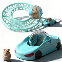 Ultra-Large Hamster Sports Car Toy With Balls - Suitable For Hamster Pet Sports, Including Exercise And Entertainment Balls | Sports Design | Solid Structure, Hamster Running Ball Car - Hamster Accessories For Cage, Erbils- Pet Sports Accessories - Multicolor - View 7