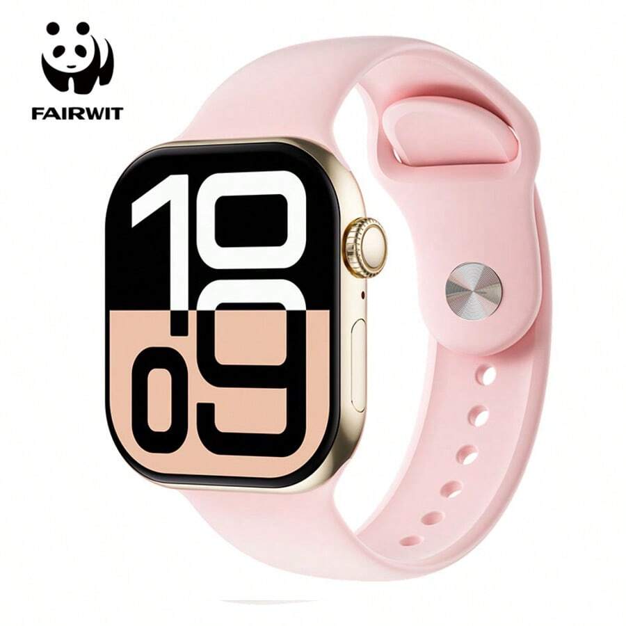 PANDA AI Language Smart Watch | Voice Control | ChatGPT Connectivity | 2.08" Large Display | AI Custom Dial | 24hr Heart Rate/Blood Oxygen/Sleep Monitoring | Bluetooth Camera/AI Painting Dial DIY | NFC | Supports Bluetooth 5.1 & 3.0 | IP68 Waterproof | Unisex Design Compatible With Android | 380mAh Battery | Suitable For Daily/Sports/Commute | Gift For Girlfriend/Boyfriend/Best Friend - Pink - View 1