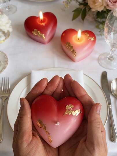 1 st 3D stereohjärta silikonform hjärtspegeleffekt värmebeständig mångsidig för kristall epoxiharts/aromaterapi gips/ljusbakform alla hjärtans dag tårtdekoration present