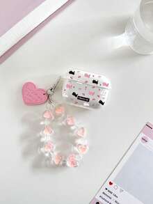 Cartoon Cat Painted Bracelet Transparent Fashion Bluetooth Earphone Case Compatible With AirPod Case, Headphones, Pro 3 Case, Pro (2nd Generation), 3, Pro, 1/2, 4 Case Cover - Multicolor - View 4