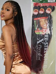 3PCS 32-Inch Pre-Stretched Braiding Hair - Smooth Yaki Texture, Flame Retardant Synthetic Fiber For All Women - Multicolor - View 19