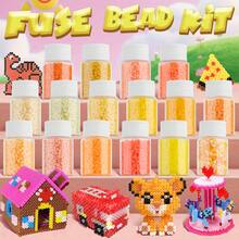 1100pcs 2.6mm Mini Fuse Beads Pixel Puzzle Iron Beads Melt Beads DIY High Quality Handmade Crafts - Beans - View 2