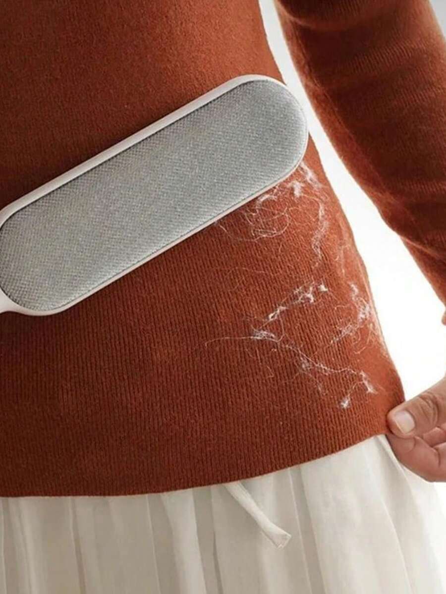 1/2pcs Reusable Clothes Hair Removal Brush, Cotton Velvet Brush, Double-Sided Hair Removal Brush, Manual Electrostatic Cotton Velvet Dust Removal Brush, Carpet Hair Removal Brush, Suitable For Clothing, Sofas, Furniture, Bedding, Cleaning Tools, And Plush Brushes. Household Cleaning Personal Protective Equipment