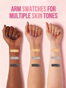 MISSLYN-MY Shimmering Secret Liquid Eyeliner Set, 3pcs Liquid Glitter Eyeshadow & Eyeliner Pen, Shimmery Lower Lash Eyeshadow, Glittery Eye Makeup, Gift Box Set, Quick Drying & Vibrant Color, Comes With Crystal Makeup Loose Powder & Glitter Glue - #Set1 - View 6