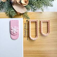 Elegant Handmade Polymer Clay Bookmark Mold, Clay Bookmark Mold, Polymer Clay Cutting Tools, Suitable For Handmade Bookmarks, Jewelry Making Kits, DIY Clay Cutting Tools, Handmade Gift Tools, Art Tools, High Quality Tools - Apricot - View 10