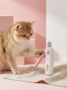 专业宠物指甲钳，带圆形保护盖 - 适用于猫狗，孔距可调节，适合所有年龄段的宠物，让修剪指甲变得轻松省力 - 彩色 - 查看 7