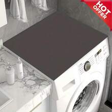 1 Peça Tapete/Capa Minimalista para Máquina de Lavar da Lavanderia, Tapete Absorvente/Secagem, Tapete de Drenagem Multifuncional, Tapete Antirrespingo para Parte Superior da Secadora, Acessório de Decoração para Cozinha e Banheiro - À Prova de Poeira, Absorvente de Umidade, Protege Eletrodomésticos - B - Visão 16