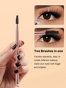 18PCS Pro-Grade Makeup Brush & Puff Set: 15PCS Dense Blending Brushes + 2PCS Multi-Shaped Sponges + 1pc Precision Circular Puff – Perfect For Daily Makeup & Touch-Ups - Pink - View 4