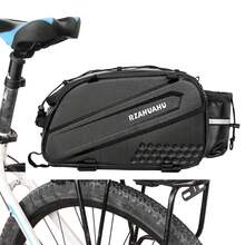 10L Foldable Bicycle Rear Seat Bag, Large Capacity Bike Pannier, Waterproof Bike Trunk Bag, Bike Rack Bag, Shoulder Bag - Black - View 2