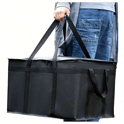 Bolsa refrigeradora con apertura amplia, bolsa aislada resistente al desgarro, versátil para picnics al aire libre, viajes, para mantener bebidas frías, bolsa reutilizable para comestibles, artículo esencial para padres que van de camping, artículo indispensable para madres en la cocina, artículo esencial para maestros al aire libre, equipo de picnic para graduación 2026, artículos para día de barbacoa, regalo, decoración, suministros de almacenamiento, organizador de cubos, canasta