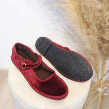 angelica Women Flats - 酒紅色 - 查看 1