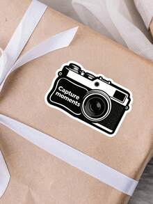 1pc Interesting Camera Sticker - Use These Fashionable Stickers To Decorate Your Laptop, Water Bottle, Notebook And Helmet, Capture Wonderful Moments! - Multicolor - View 9