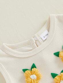 Baby Girls Tank Top Co-Ords - 黃色 - 查看 5