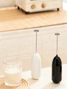 【快速奶泡器】新款手持式电动奶泡器，快速起泡，适用于咖啡、拿铁、卡布奇诺、星冰乐、抹茶、热巧克力和咖啡伴侣 - 黑色 - 彩色 - 查看 5