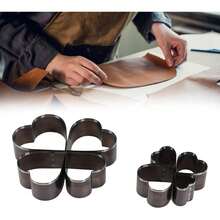 Máquina Cortador en Forma de Corazón 8 Piezas, Molde para Cuero y Arcilla Polimérica, Ideal para Manualidades, Cinturones y Tela Estratificada, Herramienta de Corte Manual - 1 - Ver 7