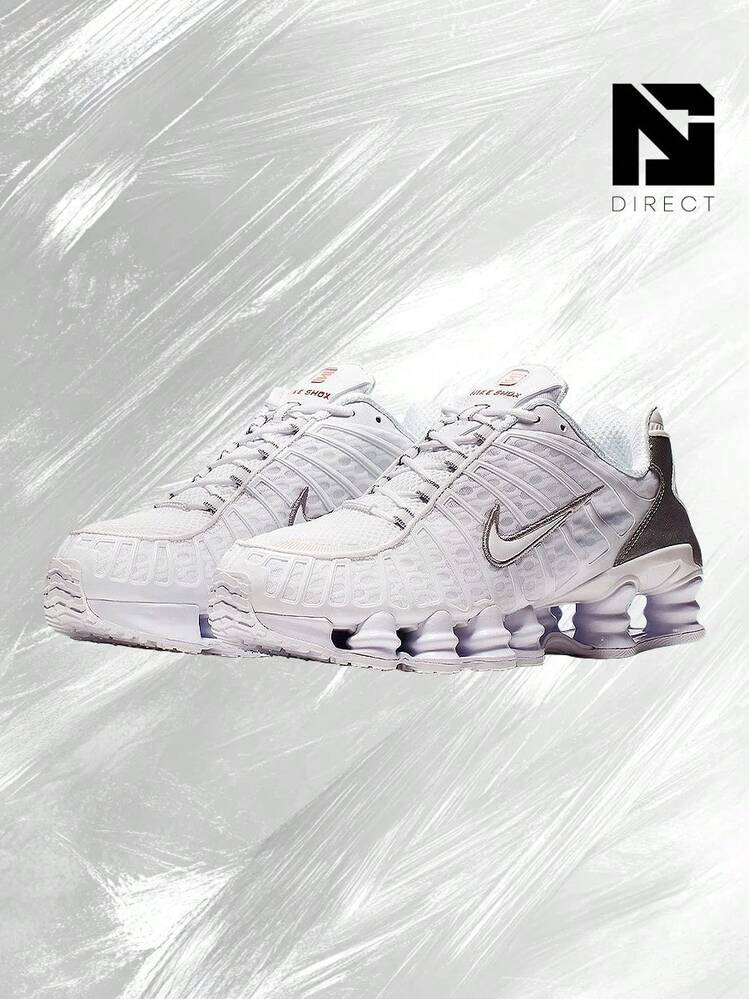Nike Shox TL White Metallic Silver – Men's Lifestyle Sneakers