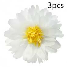 6/9/12/24pcs Daisy Paper Flowers & Pom Poms, Beautiful Daisy Shaped Paper Flowers In Multiple Colors, Suitable For Decorating Birthday Parties, Weddings, Anniversaries, Bachelorette Parties, Valentine's Day Parties, Indoor & Outdoor Decor, Floral Themed Parties - Multicolor - View 15