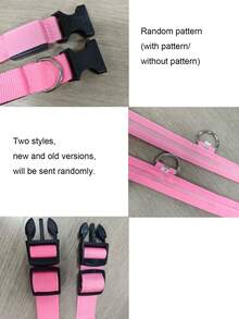 1pc LED Glowing Pet Collar, Golden Plush Teddy Bear Pattern, Suitable For Medium & Small Dogs, Night Walking Light - Multicolor - View 3