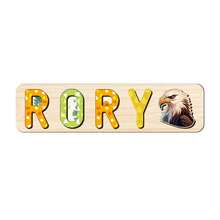 1pc Customized Name Puzzle, Personalized 3D Letter Puzzle And Wooden Name Puzzle. Ideal Gift For Baby Boys And Girls On Birthday, Christmas, Anniversary! - Stripe 2 On the Right - View 10