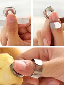 1pc Manual Ginger Garlic Peeler Set, Practical Kitchen Peeling Tool, Peeler For Home Kitchen Restaurant Catering Use - Multicolor - View 3