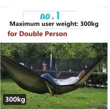 2-In-1 Outdoor Camping Hammock With Mosquito Net, 1.6 Lbs Ultra-Light Nylon Parachute Fabric Hammock, Suitable For Outdoor Survival Travel Backyard - Multicolor - View 8