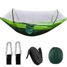 2-In-1 Outdoor Camping Hammock With Mosquito Net, 1.6 Lbs Ultra-Light Nylon Parachute Fabric Hammock, Suitable For Outdoor Survival Travel Backyard - Multicolor - View 12