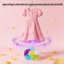 100 件装 6 合 1 洗衣粉、洗衣液、洗衣凝珠，持久留香，抗菌，除螨，去污，柔顺剂，洗衣香氛 - 液體 - 查看 2