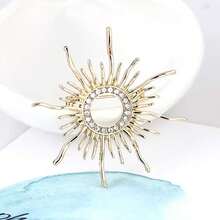 Alloy Sun God Brooch, Luxurious Exaggerated Baroque Lapel Pin For Women - Brooch - View 6