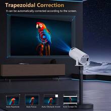 XBJ 4K HD Smart Projector, Android 11 System, Home Projector European Plug, 390ANS1 HY320, Wireless Wifi Connection To Mobile Phone And Computer, 1920 * 1080P Portable Cinema Quality Projector, Rest Business Office - 查看 5