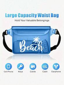 Large-Capacity Waterproof Waist Bag With Adjustable Belt, Made Of Pvc Material. This Large-Capacity Waist Pack Features A Three-Layer Sealed, Touch-Screen Compatible Waterproof Phone Pouch. - Multicolor - View 9