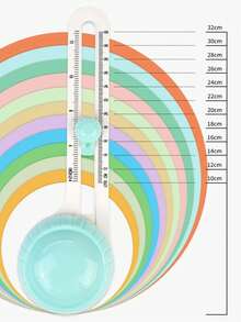 1 pieza Cortador de compás ajustable/Tarjeta de felicitación Arte de papel Escultura de papel Origami Perforadora de compás hecha a mano/Cortador de círculo manual - cortador circular - Ver 2