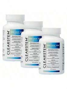 Selling Fast!CLEARSTEM-MINDBODYSKIN Hormonal Acne Supplement(5-HTP)-Natural DlM Supplement-Skin Care Vitamins -Hormone Balance,Antioxidants -Vegan, Gluten FreeCruelty Free -30 Servings, US Formulated Dietary Vitamin WithBioavailable Vitamin A & 90 Capsules Collagen. Women's Health. - 1 - Xem 2