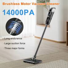 14000PA Wireless Stick Vacuum With LED Light – Vacuuming + Mopping 2-In-1, Detachable Battery, Multiple Attachments For Deep Cleaning Floors, Stairs, And Furniture - 黑色 - 查看 7