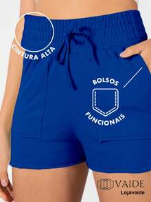Women's Casual Comfortable Summer Cargo Shorts - xanh quân đội - Xem 3