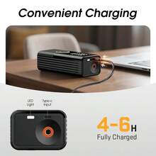 CARSUN Carson Tire Inflator Portable Air Compressor, Upgraded 150PSI Version, Dual Digital Display, 22 Cylinder High Power Wireless Inflator, One-Touch Preset Tire Pressure, Auto Shut Off, 2600mAh*3 Large Capacity Battery, Suitable For Cars, Motorcycles, Bicycles, Balls And More - Wireless - View 11