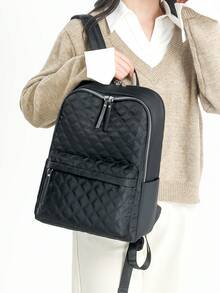 Multifunctional City Backpack | Interpreting The Aesthetics Of All-Weather Commuting, Unlocking Absolute Visual Sovereignty For Daily, Commuting And Travel Scenarios. A Set Of Equipment With Full-Function Three-Mode Matrix: The Entire Series Adopts Diamond Craft Multi-Pocket Design - Multicolor - View 7